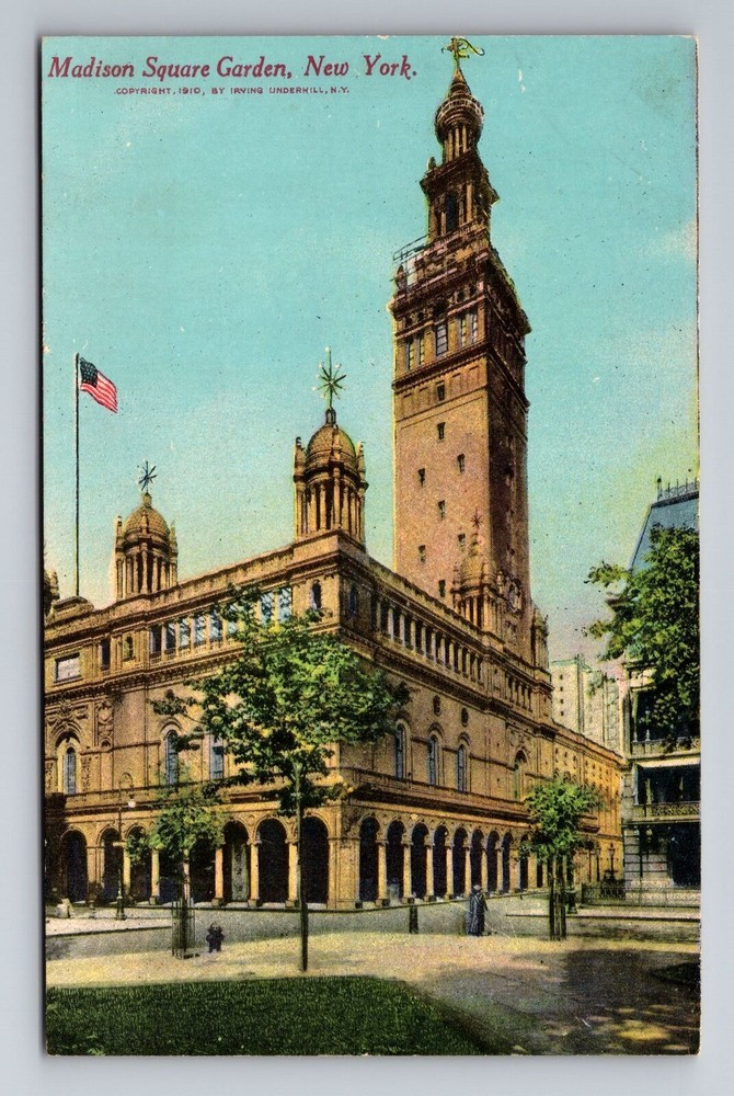New York City, Madison Square Garden Multi Purpose Indoor Arena Vintage Postcard