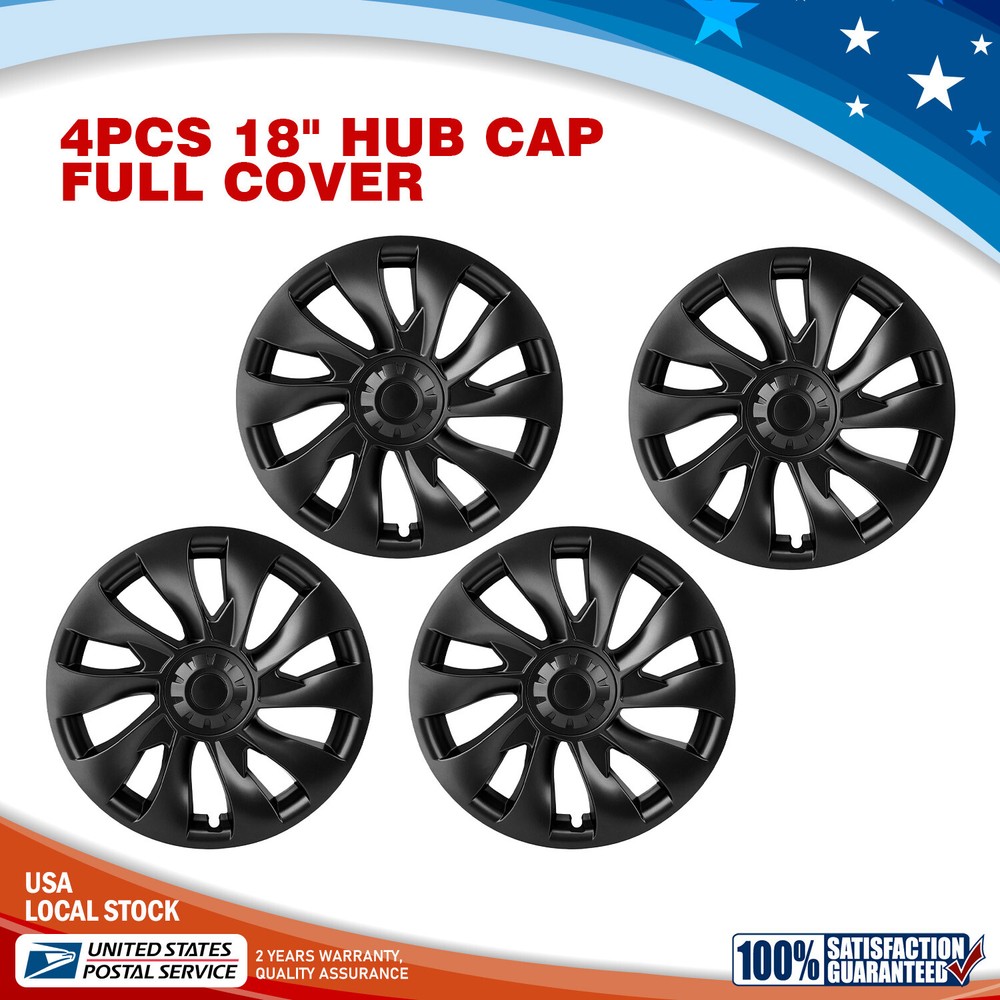 Car Wheel Center Caps Rim Hub Covers For Model 3 2021-22 18