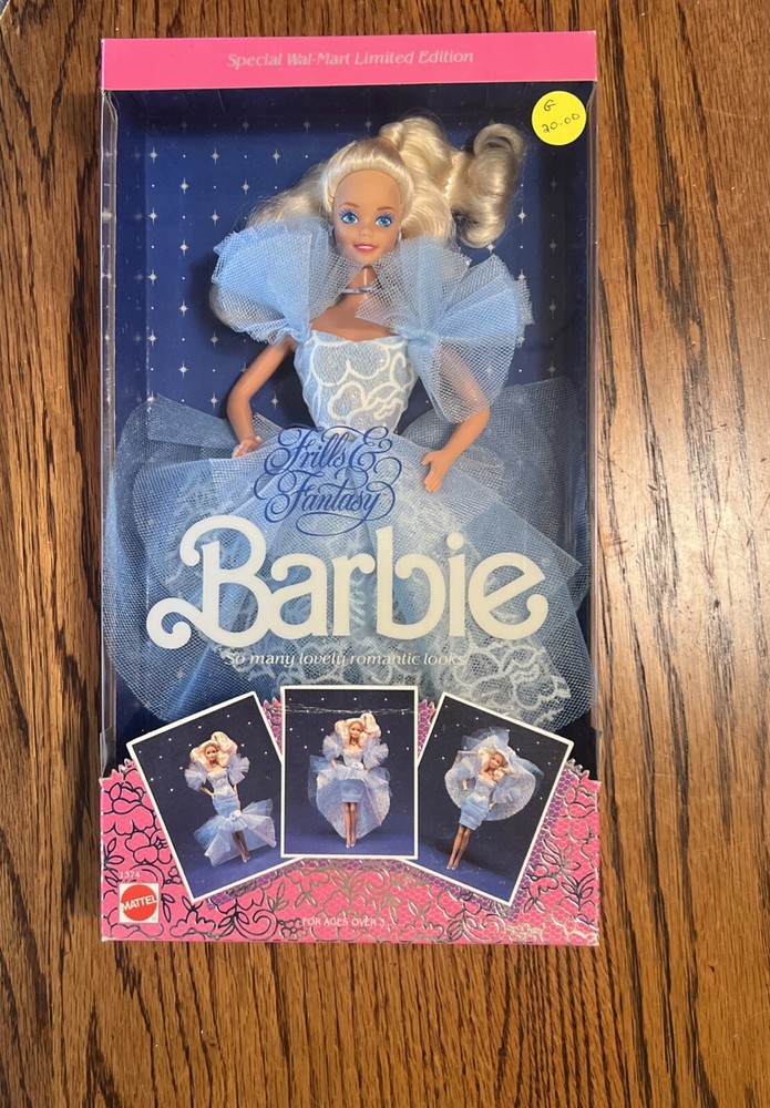 1988 Barbie Frills & Fantasy WalMart Special Edition Doll Mattel #1374 NRFB NIB