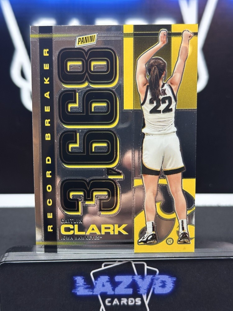 2023-24 Panini Caitlin Clark Collection Record Breaker Insert 3,668 Points Iowa