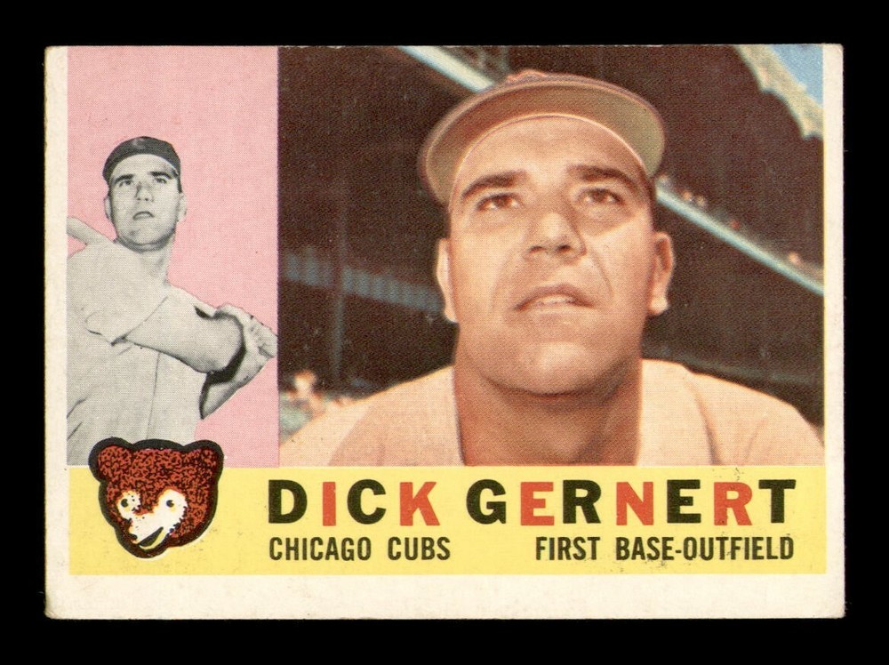 1960 Topps #86 Dick Gernert VG-EX OBGcards Baseball Vintage