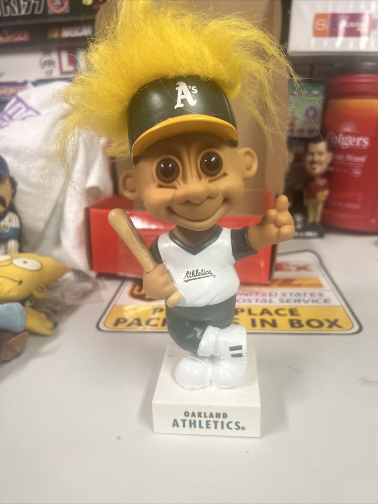 Vintage Troll BobbleHead Oakland Athletics Russ 1992 Troll Doll Baseball