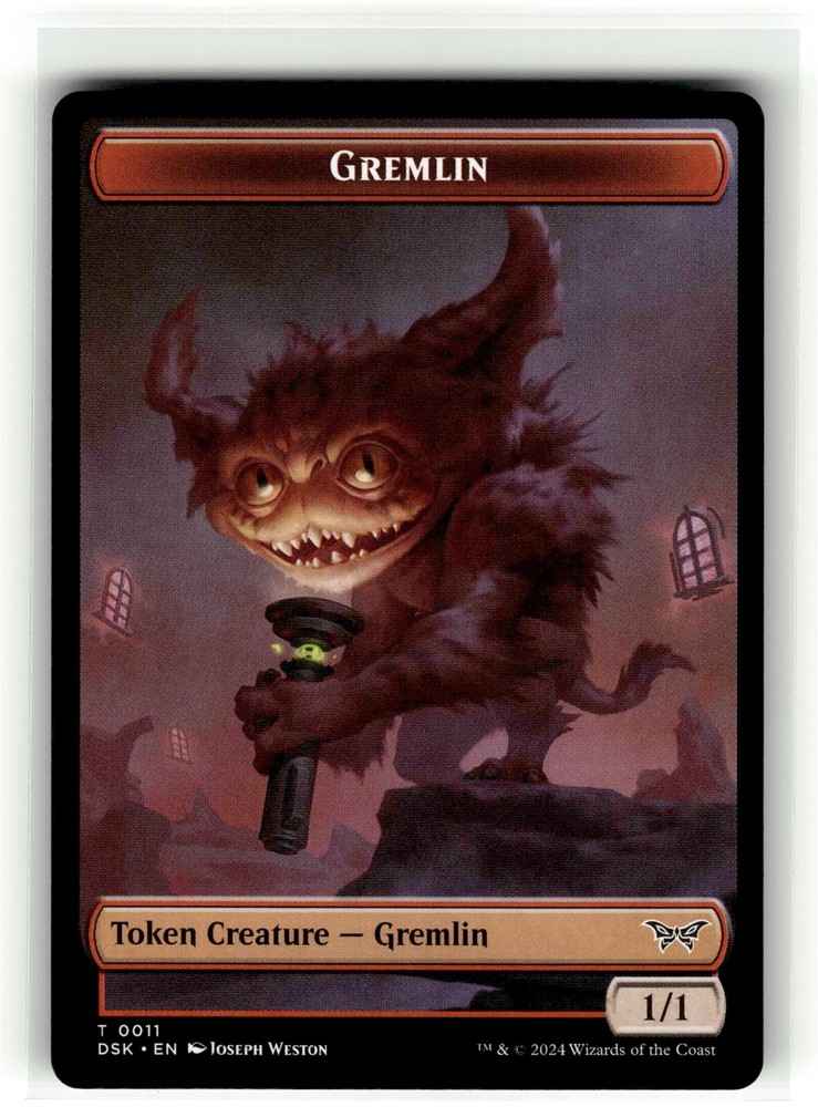 GREMLIN // MANIFEST DOUBLE-SIDE Duskmourn House of Horror #11//18 DSK(NM+)(MTG)