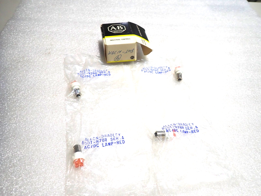800T-N78R ALLEN BRADLEY SER A RED AC/DC LAMP NEW