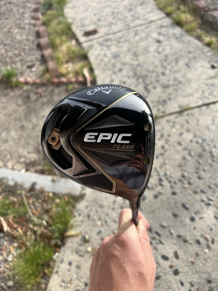 Callaway Epic Flash Star Driver 12.0° R Flex Graphite Shaft Black Blue