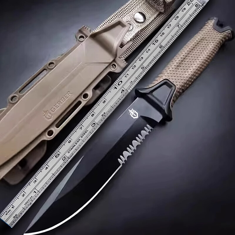 Tactical military survival knife high-hardness portable wilderness blade