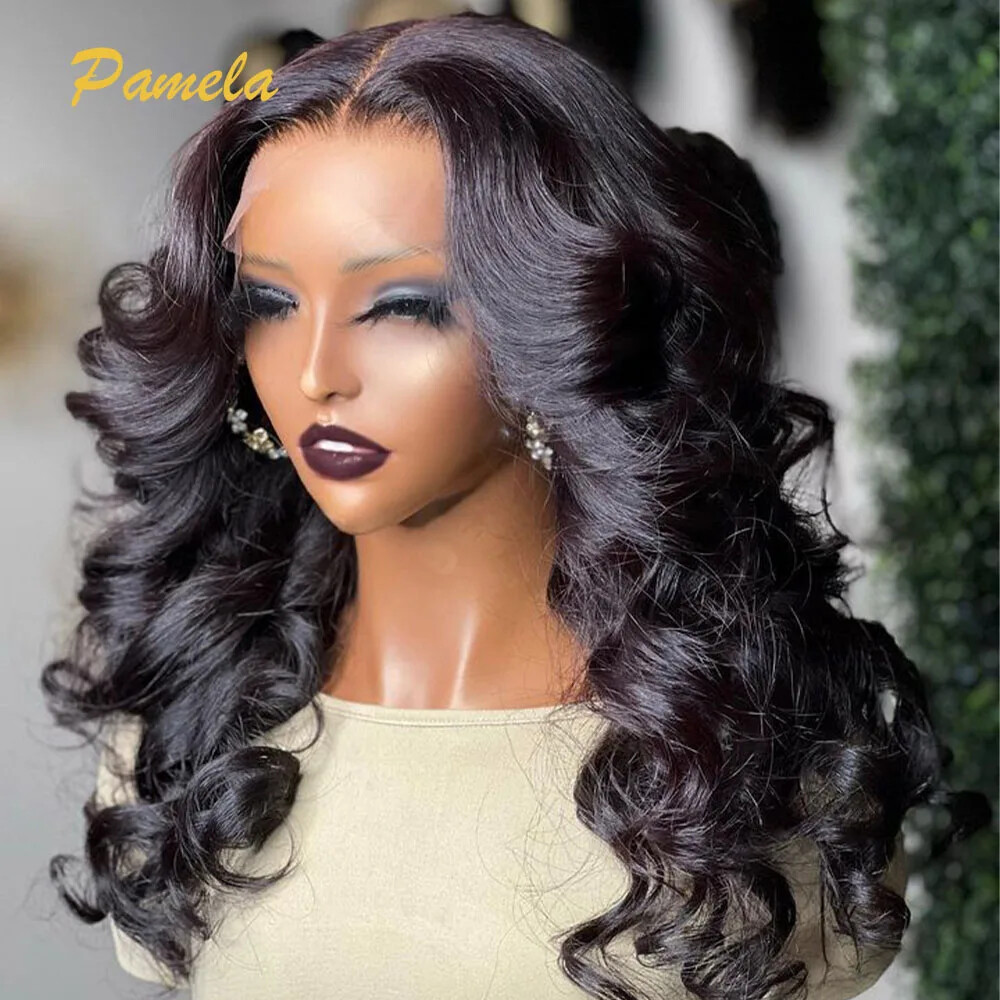 Glueless HD Transparent Lace Closure Wig with Loose Waves