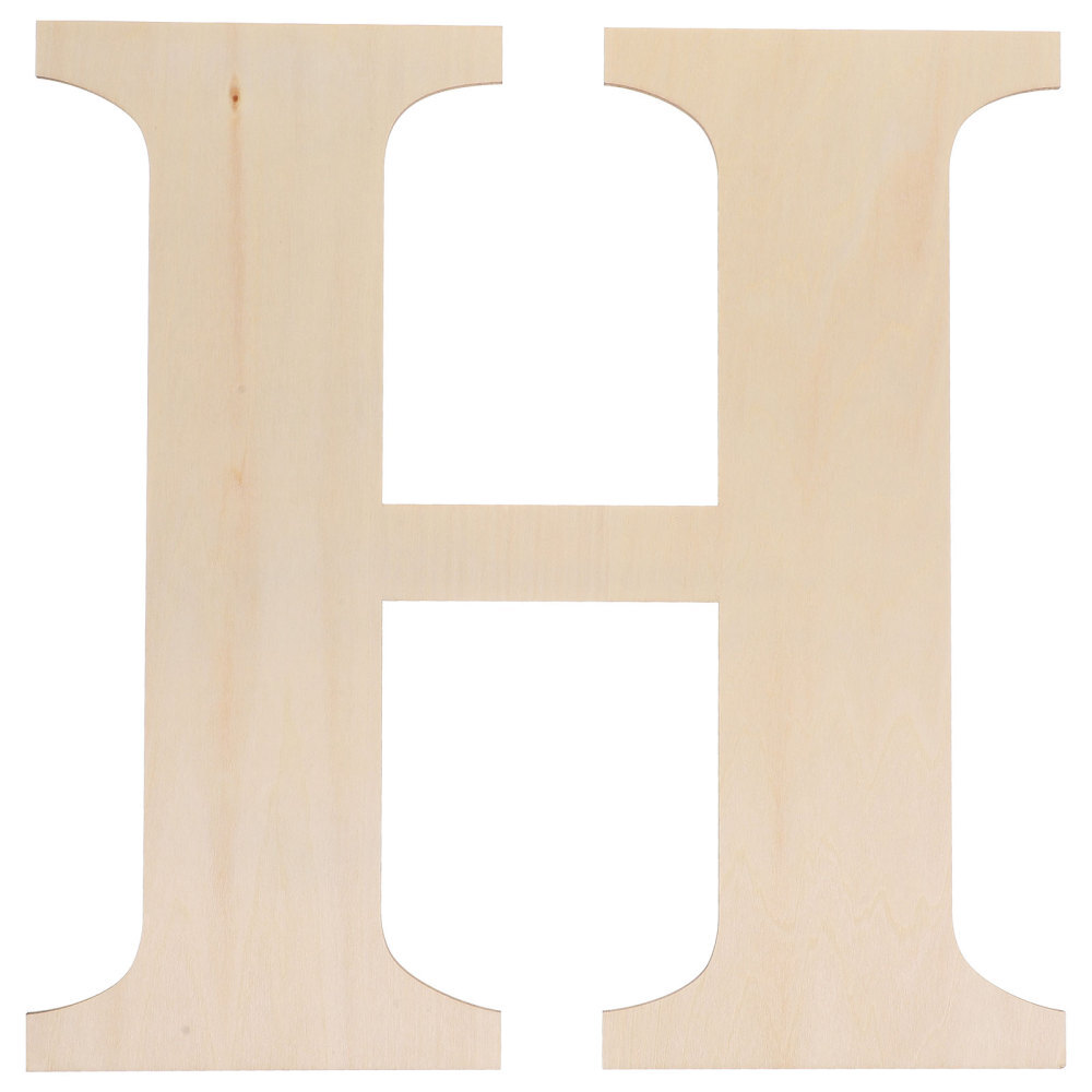 Wooden Wall Alphabet Letter Wood Slice Letter For Crafts Wood Piece Diy Craft