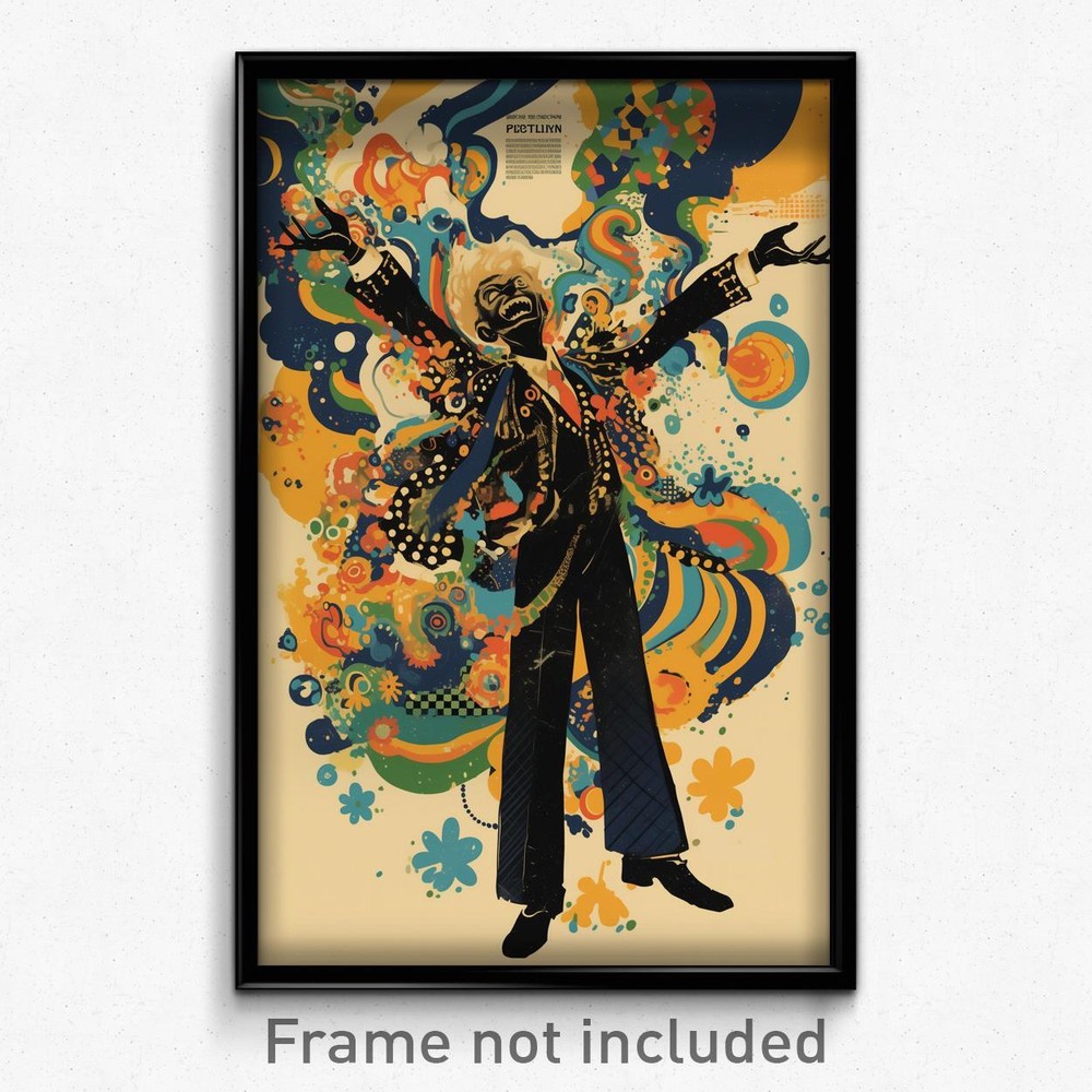 Vintage Spanish Movie Poster Art Print of Man in Frilled Capelet