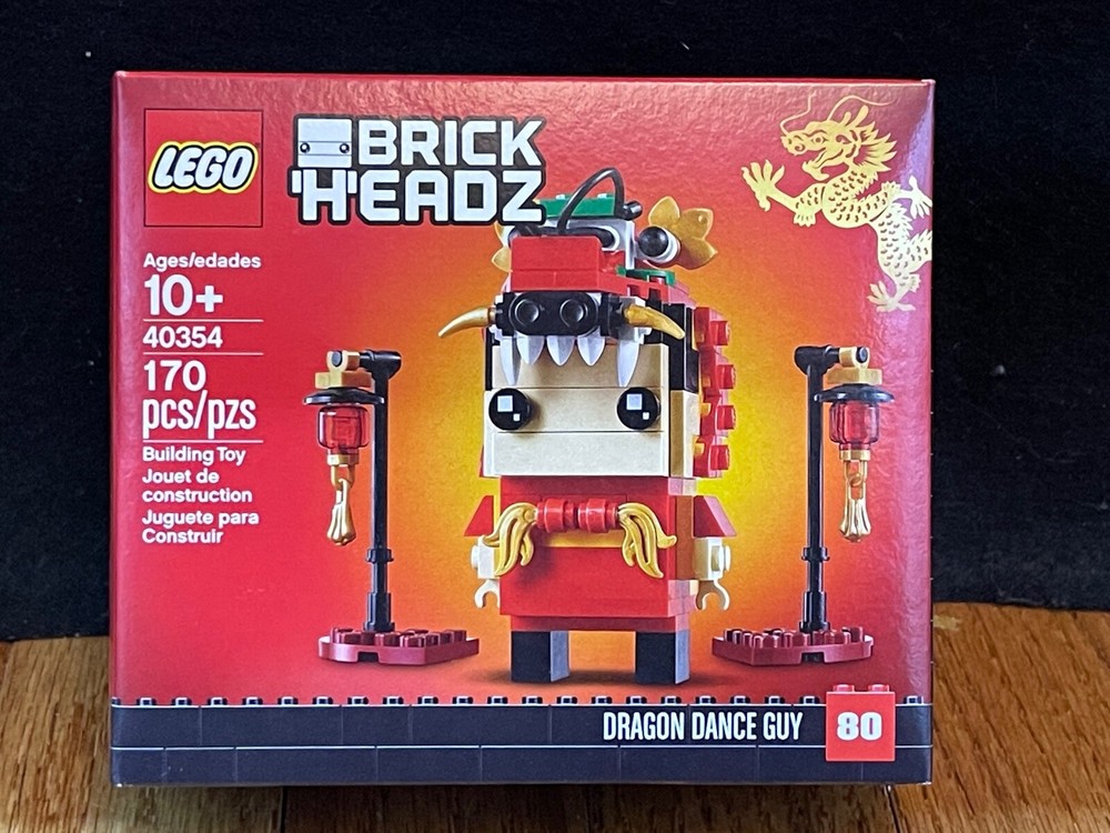 Lego 40354 2019 BrickHeadz Dragon Dance Guy Seasonal China Retired