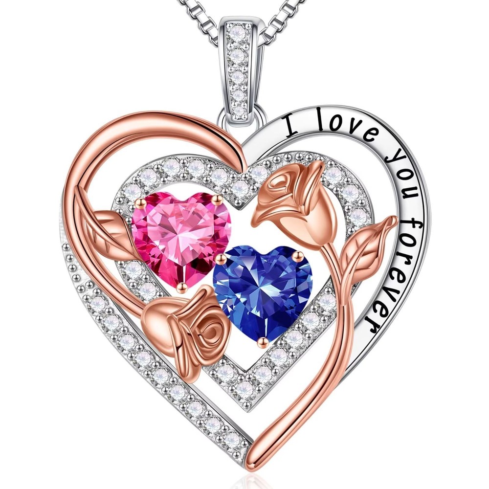 Wife Birthday Gift Ideas, Wife Gifts, Birthstone Necklace for Women, Birthday...