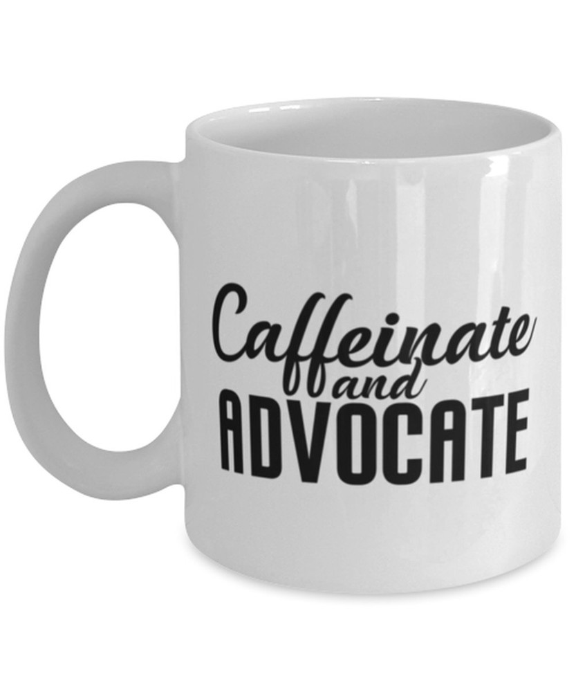 Funny Teacher Coffee Mug Caffeinate and Advocate Awareness Gift for Educators  