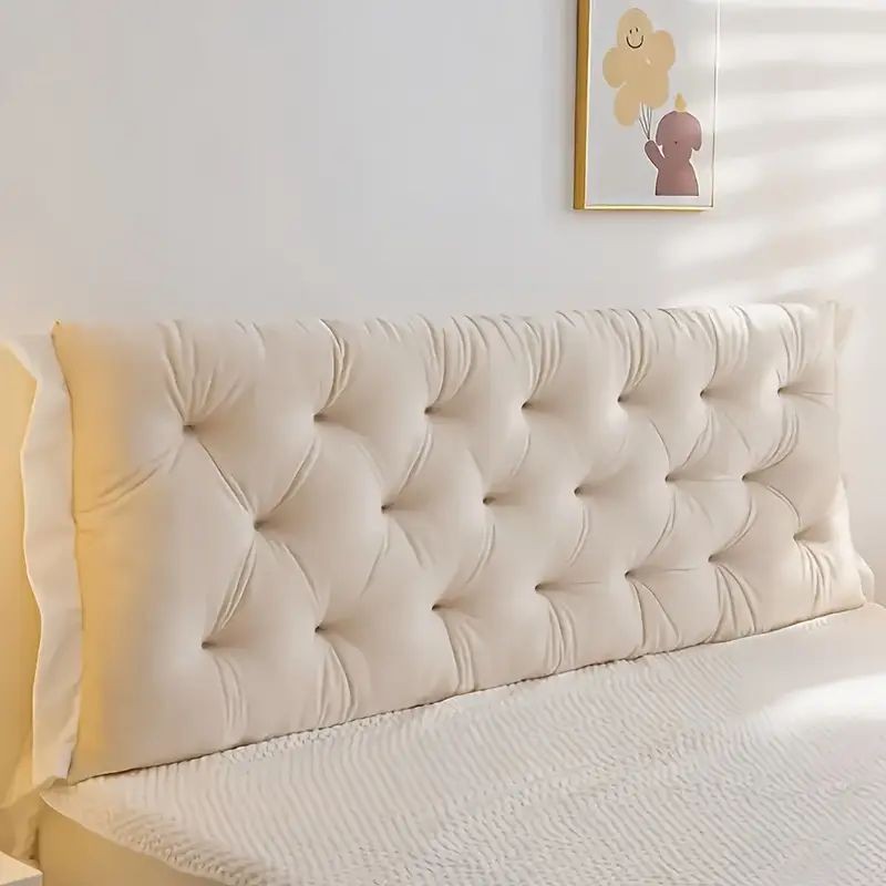 Headboard Pillow Natural Cotton Pillow With Cover Length 1.2m 3 colors 47in*19in