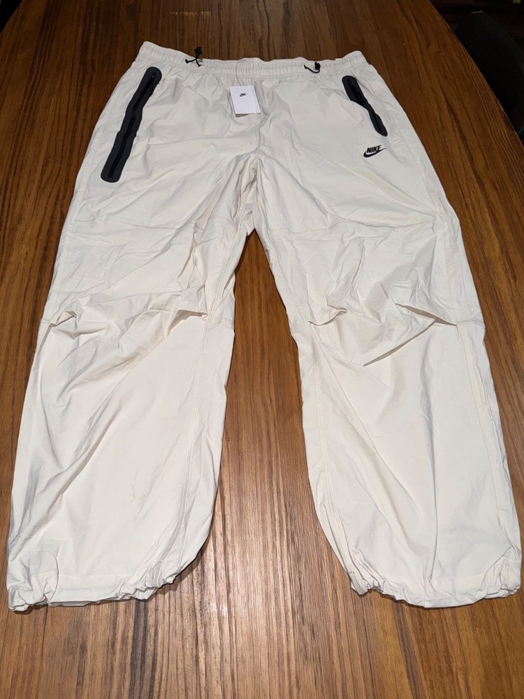 Nike Tech Woven Oversized Pants Light Orewood Black HM7158-104 Men’s Size 2XL