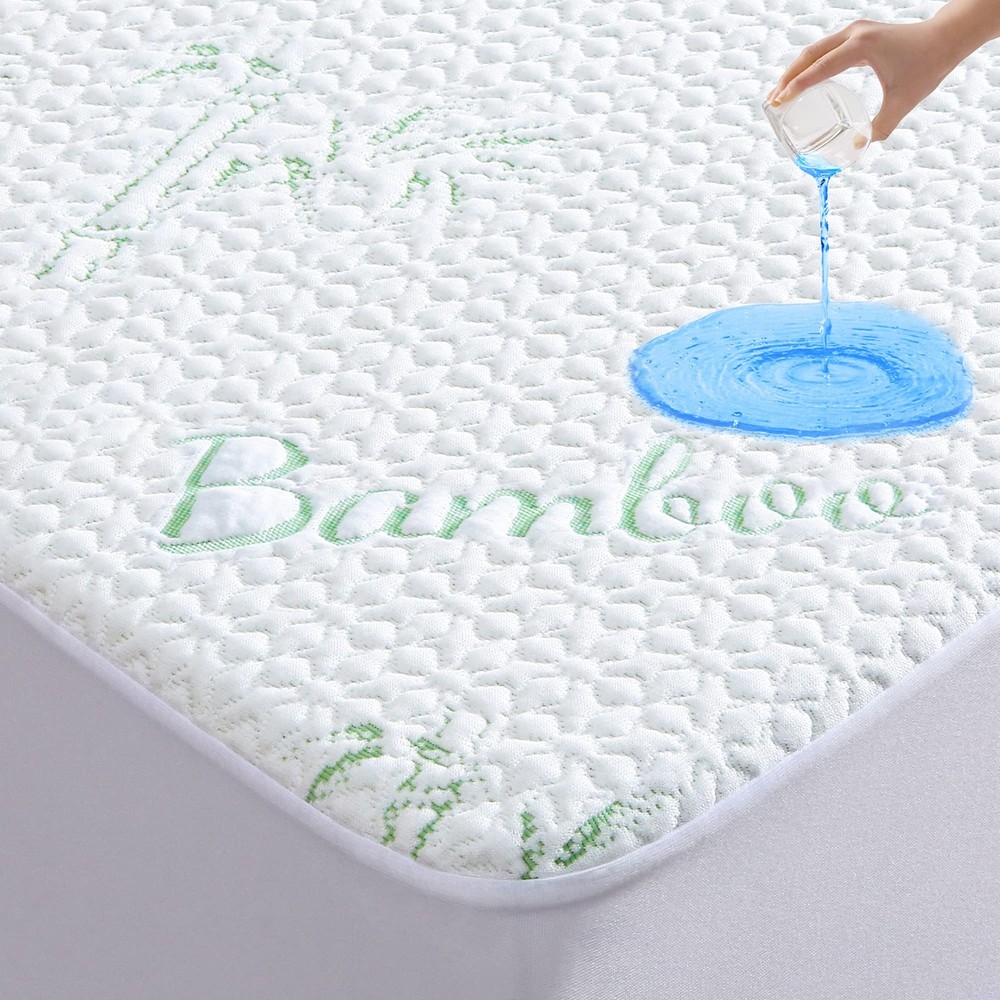 Queen Mattress Protector, Breathable Viscose Waterproof Queen Size Mattress P...