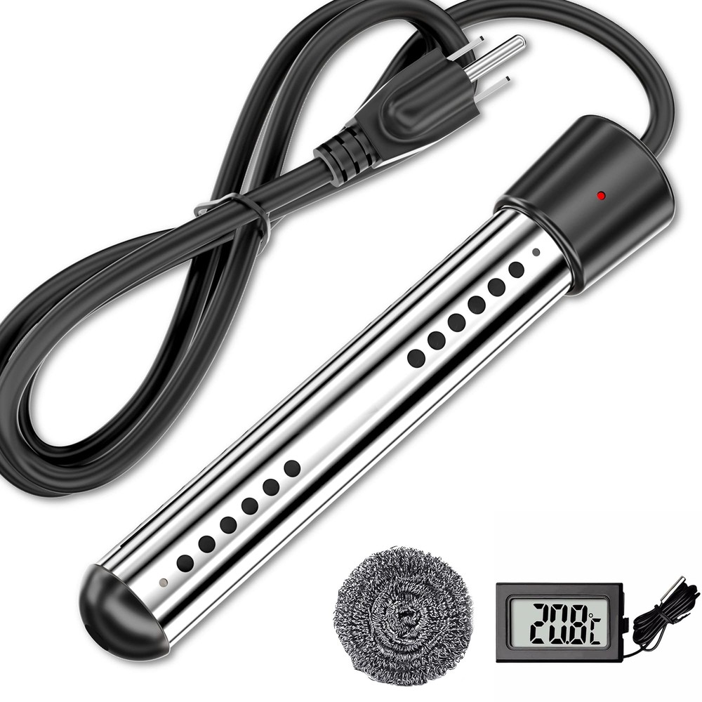 1500W Digital LCD Black Above Ground Pool Heater