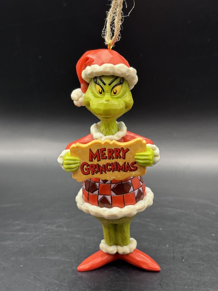 Jim Shore Grinch Christmas Ornament MERRY GRINCHMAS New With Tags