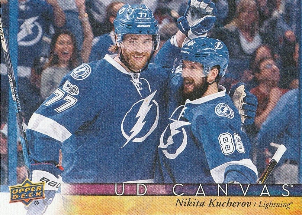 2017-18 Upper Deck Canvas C77 Nikita Kucherov Hockey Card