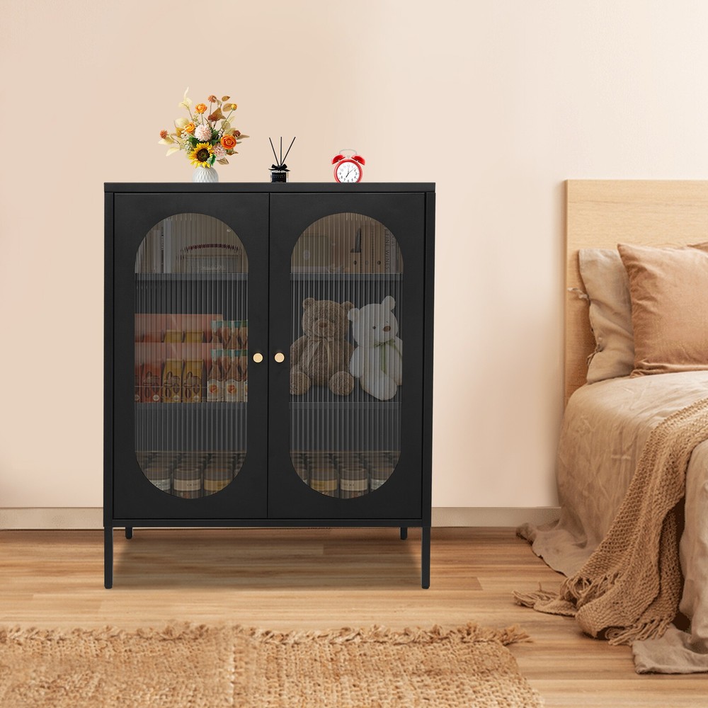 3-Tier 40-Inch Adjustable Pantry Storage Cabinet for Kitchen Organization  