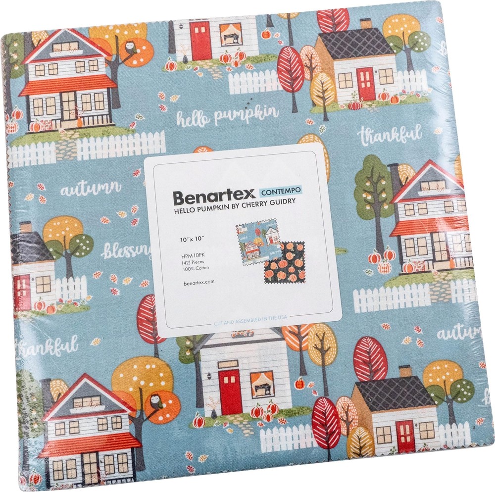 Cherry Guidry Hello Pumpkin 10X10 Pack 42 10-inch Squares Layer Cake , Assort...