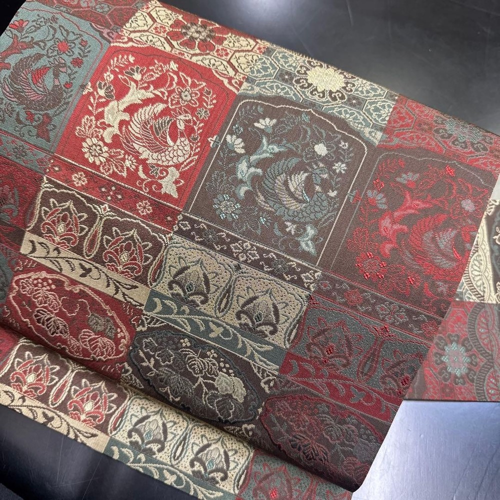 Nagoya Obi 9-inch Pure Silk Kimono Sash 349cm / 30.5cm Japan