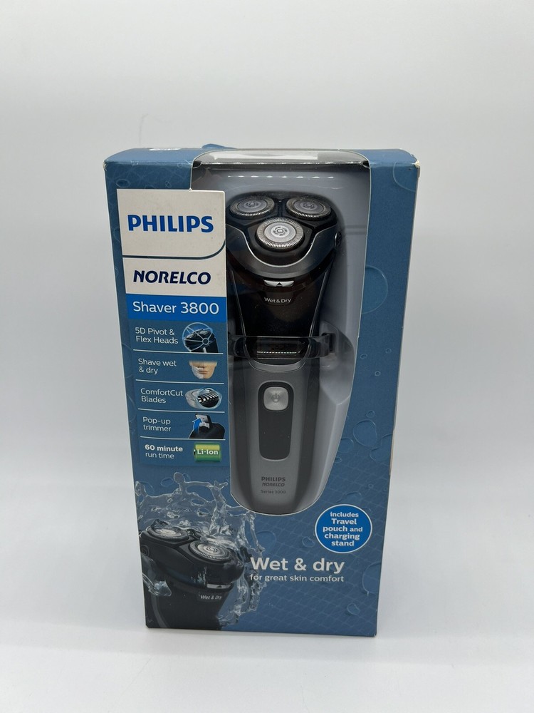 Philips Norelco Shaver 3800 Wet & Dry S3311/85 Used Q2(19)