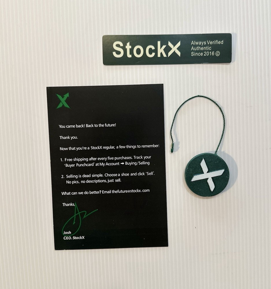 Stock X Tag Set NEW Unused! w/QR Code