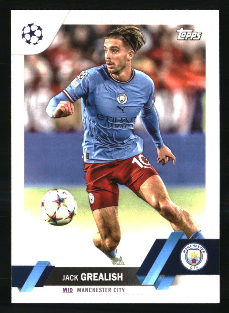 Jack Grealish 2022-23 Topps UEFA Club Competitions 1st Edition #142 SOCCER Card