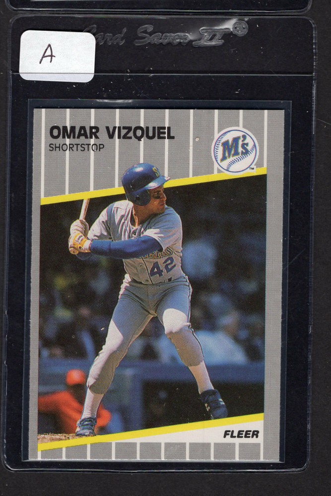 1989 Fleer Update Omar Vizquel Rookie Card #U-62 Mariners Mint Condition