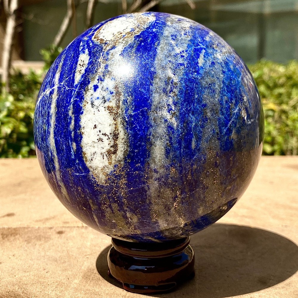 5.19LB Natural Lapis lazuli jasper Quartz Sphere Crystal Ball Reiki Healing