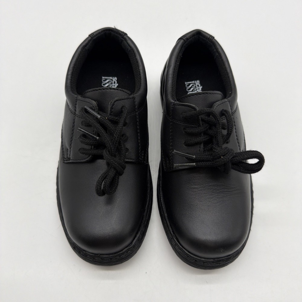 School Issue Shoes Kids Boys Size US 11.5W Black Leather Upper In Thailand.#7