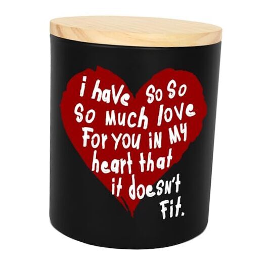 Romantic Black Much Love Anniversary Wedding Gifts for Couples - Valentines Day