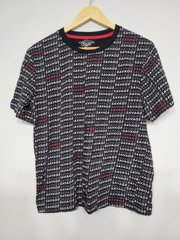 Eighty Eight Size Large Men's Savage All Over Print T-Shirt