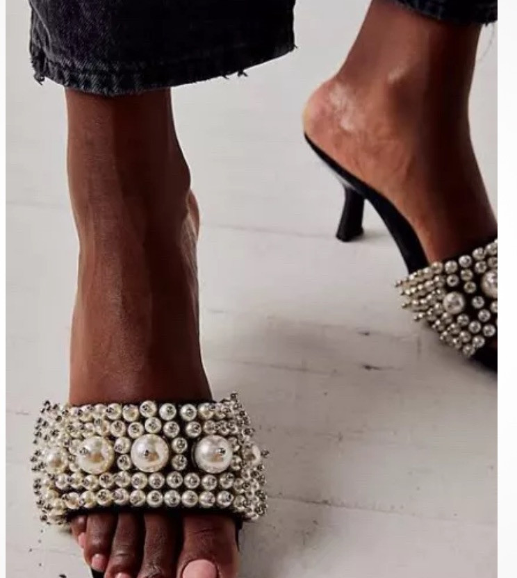 New Jeffrey Campbell Portia Pearl Heels Size 6.5 Never Worn Before,