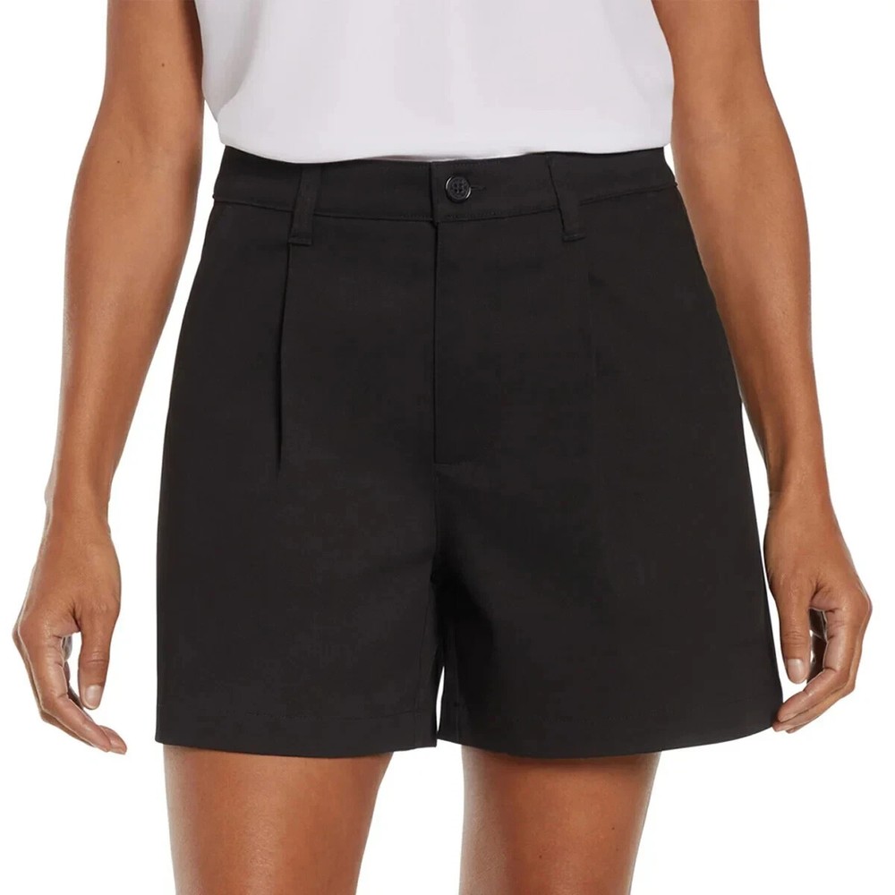 Banana Republic Women's Pleat Front Shorts, Black, Size 6