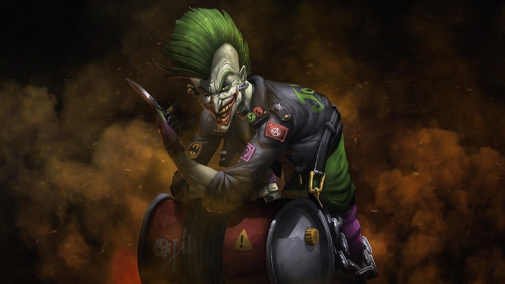 Joker Metal Art Print Comics Poster 8in x 12in Lot Up