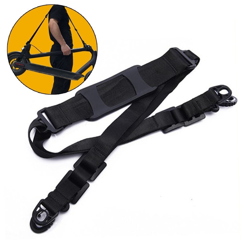 Adjustable Black Folding Hand Carry Strap for E-Scooters