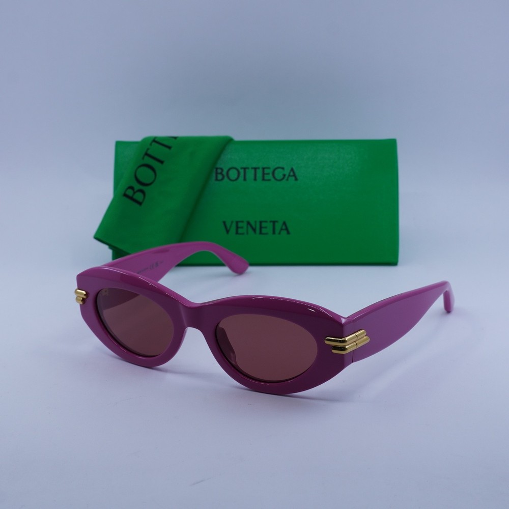 Bottega Veneta BV1322S Fuchsia Red 51-21-140 Sunglasses Authentic New