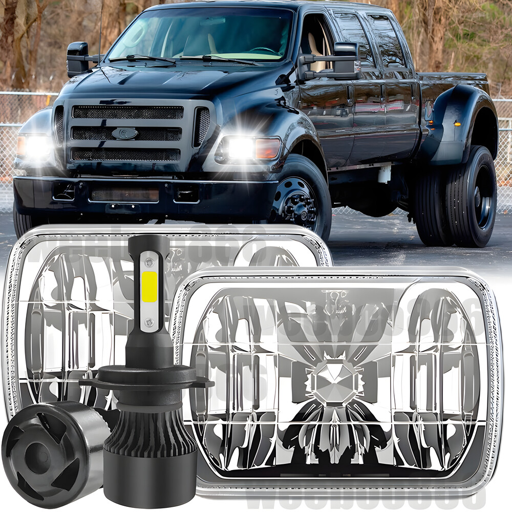DOT 5x7 7x6 LED Headlights Hi Low Beam for Ford F650 F750 2000-2015
