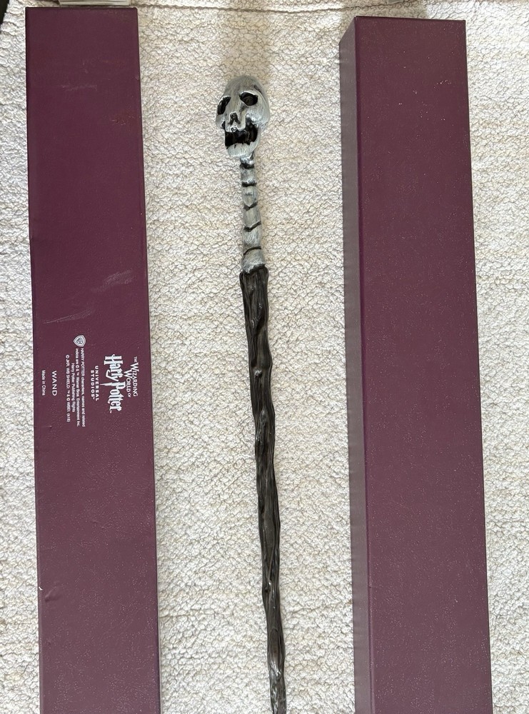Universal Studios Harry Potter Death Eater Skull Wand New In Box-image