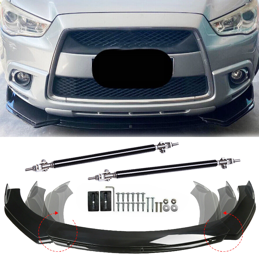 For Mitsubishi ASX 13-15 Front Bumper Lip Part Accessorie+Splitter+Spoiler Body