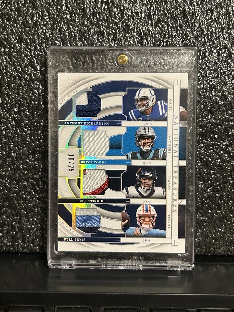 2023 National Treasures Quad Patch RC /25 Stroud/ Richardson/ Young /Levis🔥🔥