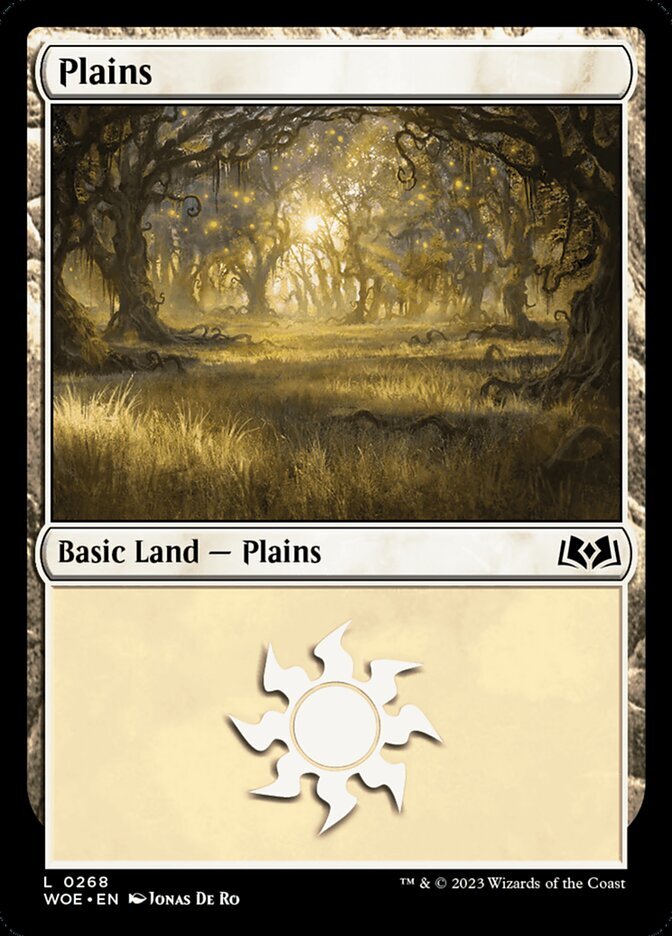 Magic the Gathering (mtg): WOE: Plains (0268) - Foil