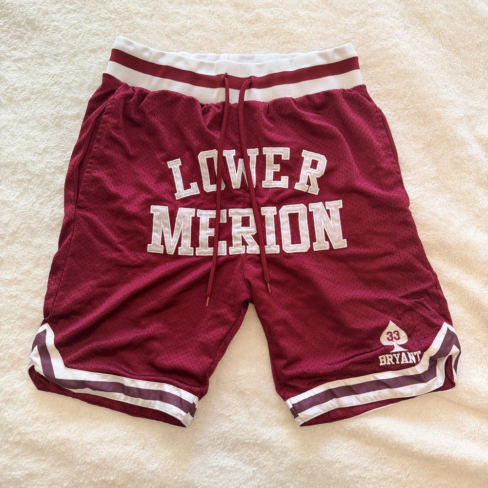 Kobe Bryant Lower Merion 33 Basketball Shorts Small Elite Drip Stitched Retro