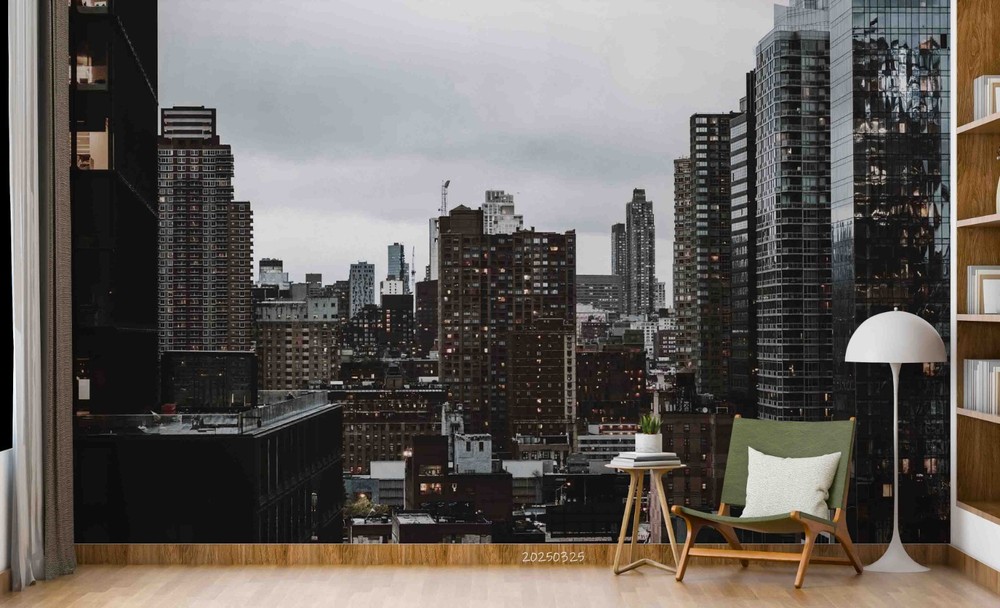 3D New York City Night View Wall Murals Wallpaper Murals Wall Sticker 2