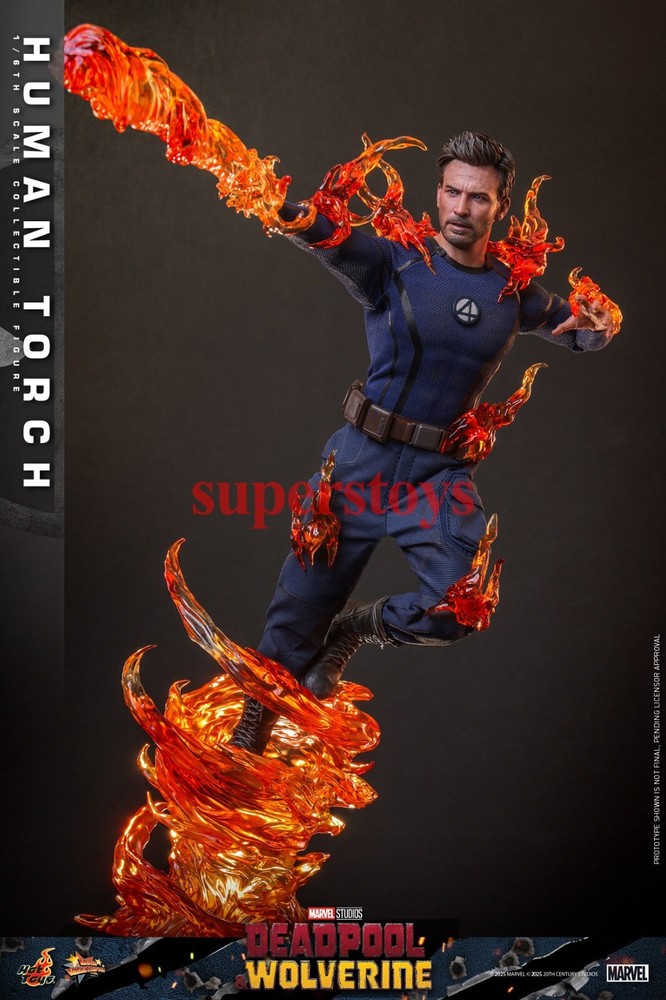 Hot Toys MMS789 Deadpool & Wolverine 1/6 Scale Human Torch Action Figure Preorder-image