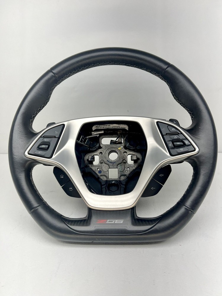 C7 2014-2019 CHEVROLET CORVETTE GM Z06 STYLE FLAT BOTTOM STEERING WHEEL OEM