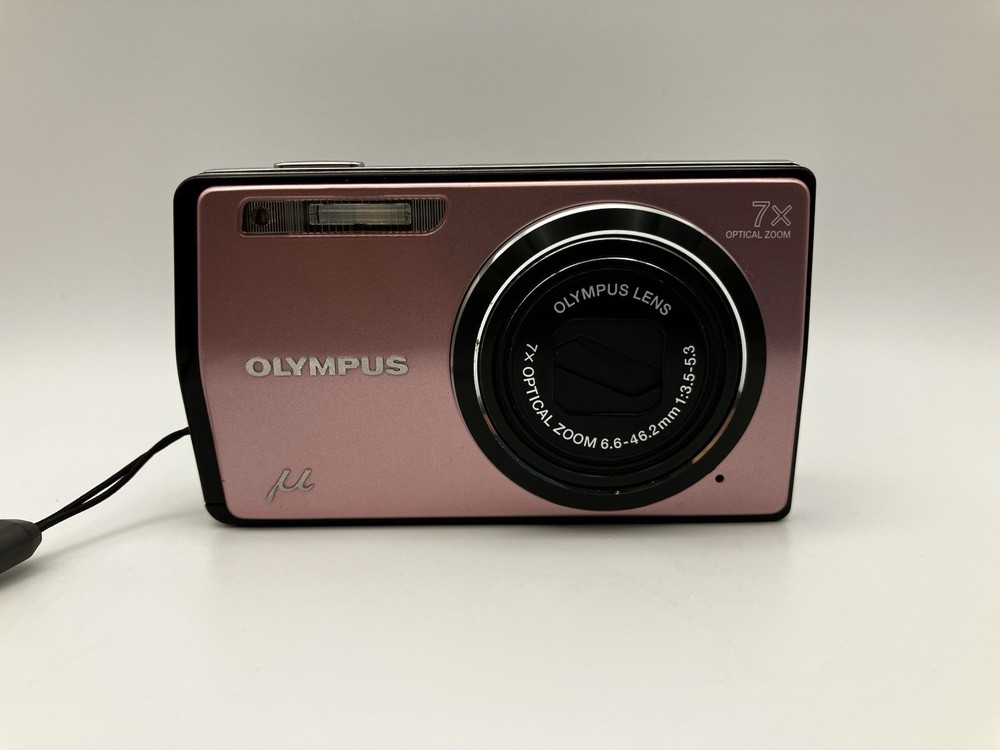 [Excellent] Olympus μ-7000 Pink 12MP 7x Zoom Digital Camera w/ Battery