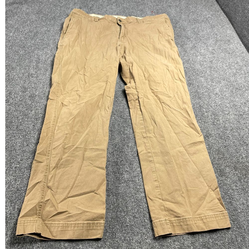 Columbia Men's Straight Leg Cotton Casual Pant 42W 32L Classic Fit Wash Out