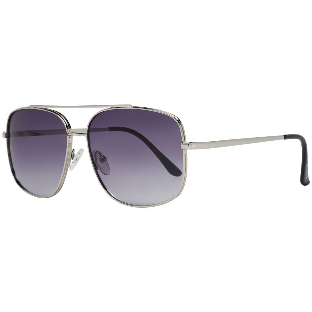 Guess Men’s Sleek Silver-Toned Sunglasses for a Stylish Look